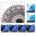 thumbnail image 2 of Cadena de bicicleta de montaña MTB de 8, 9, 10 y 11 velocidades, ultraligera, 116 L, 1/2" x 73 mm 8S tipo Z, 2 of 9