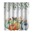 thumbnail image 2 of TIMIFIS Shower Curtain Bathing Curtain Pumpkin Maple Leaf Bathroom Water Proofing Punching Proof Curtain Partition Door Curtain Shower Curtain Shower Curtain Liner, 2 of 6