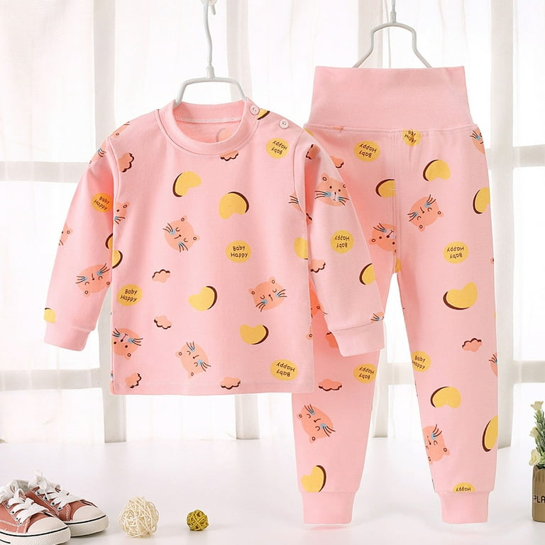 TRAExpress Pijamas De Bebe Cotton Soft 0-12M Baby Sleepwear Kawaii Kids Boy  Girls Pajamas Warm Boys Girls Children Clothes Roupas 2 3 4PCS