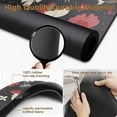 thumbnail image 4 of Coffee Mat for Countertops, Mushroom Red Floral Black Dish Drying Mat 2 Pcs for Kitchen Coffee Bar Accessories, Fit Under Coffee Maker Espresso Machine Dish Rack Hide Stain Rubber 12x19in, 4 of 6