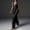 Black, variant on 2PC Woman Round Neck Sleeveless Blouse +Loose Pockets Pants Sets