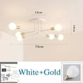thumbnail image 4 of Stylish Furniture Nordic Modern Lamp Retro Iron Chandelier, 4 of 11