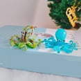 thumbnail image 2 of PatungKu Glass Colorful Octopuses Figurine Desktop Vehicle Decoration Birthday Anniversary Gift, 2 of 8