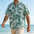thumbnail image 5 of Yertdoel Hawaiian Shirt for Men Summer Funny Floral Printed Short Sleeve Loose Fit Button Down Beach Tops Outdoor Fashion Cozy Lightweight Casual Shirts, 5 of 5
