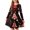 E-109Black, variant on FAOWME Big Child Girls Dress Long Sleeve Round Neck Christmas Tree Print Stylish Comfortable Dresses For Holiday Party Black 4-5 Years