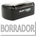 thumbnail image 1 of Slim Pre-Inked Borrador Stamp, Slim 1444, Ultra Slim Design, Impression Size 1/2" by 1-3/4", Up to 25,000 Impressions - Black Ink, 1 of 10