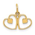 thumbnail image 1 of 14K Yellow Gold Heart Charm, 1 of 2