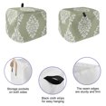 thumbnail image 5 of Toaster Cover 4 Slice, Baroque Sage Green Dustproof Bakeware Oven Protector with Top Hook, Vintage Damask Classic Floral Waterproof Small Kitchen Appliance Toasters Dust Cover, 12"x11"x8", 5 of 9