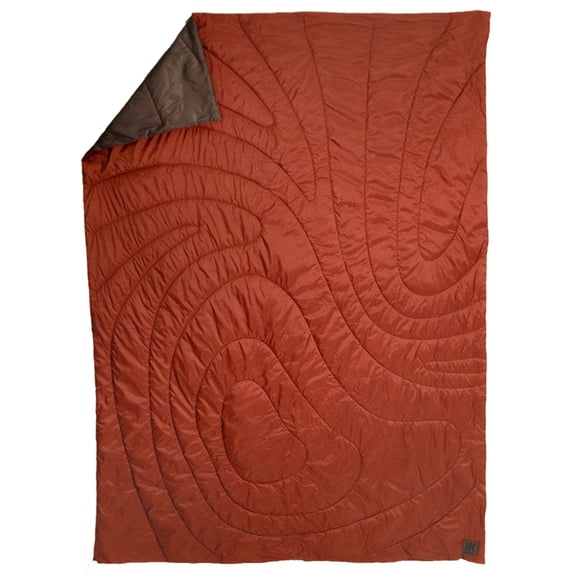Kijaro Native Camp Quilt Picnic Blanket Anza-Borrego Orange Topo