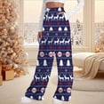 thumbnail image 2 of Christmas Pants Women Christmas Tree Pants High Waist Yoga Pants Drawstring Joggers Pockets Womens Business Casual Pants Dark Blue L, 2 of 6