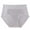 Grey, variant on Women's High-Waisted Cotton Underwear - Comfortable V-Cut Briefs with Decorative Lace Waistband | Hontri | Women Lace Threaded Early Pregnancy Waist Belly Support (Coffee | XXL)