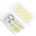 thumbnail image 4 of Salouo Easter Bunny Pattern 3 Pieces Toddler Utensils, Kids Silverware Set Stainless Steel Utensils for Kids Children Safe Spoons Forks & Knife Dishwasher Safe, 4 of 8