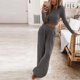 thumbnail image 2 of Conjunto de Pijama de manga larga para mujer, ropa de dormir de otoño e invierno, Top + Pantalones largos, chándal informal, ropa de casa, 2 of 3