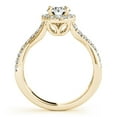 thumbnail image 2 of Aonejewelry 0.50 Carat Halo Round Engagement Diamond Ring In 14k Solid Yellow Gold, 2 of 2