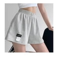 thumbnail image 3 of Women Shorts Summer High Elastic Lace Up Drawstring Wide Leg Sweat Short 3XL Oversized Sport Underpanties Girl Unbdeware Panties, 3 of 6