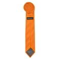 thumbnail image 4 of Jacob Alexander Boys' Prep Solid Color Tonal Stripe Neck Tie - Orange, 4 of 7