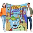 thumbnail image 1 of Oso Mandón anti-pilling, suave, ligera, esponjosa y acogedora de lujo para hogar y cocina – Perfecta para niños y adultos,200X150cm, 1 of 6