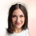 thumbnail image 4 of Solid Wide Headbands Non-slip Fashion Light Khaki Hair Hoop 0.35inch Wide for Girl Women, 4 of 6