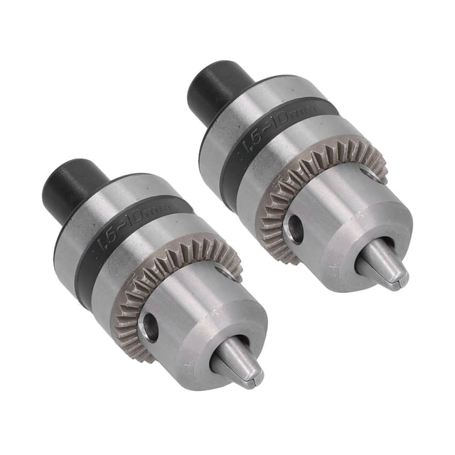 Taladro de Servicio Pesado Cuck, apaguado de 1.5-10 mm de 1/2 Pulgada Herramienta de conversión redonda con llave de vástago para tornos para falsadoras