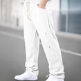 thumbnail image 2 of Los Pantalones Casuales de los Hombres de Color Sólido Suelto Ajuste Tobillo Longitud Versátil Deportes Corredores para el Uso Diario, los Pantalones de Trabajo de los Hombres, 2 of 9