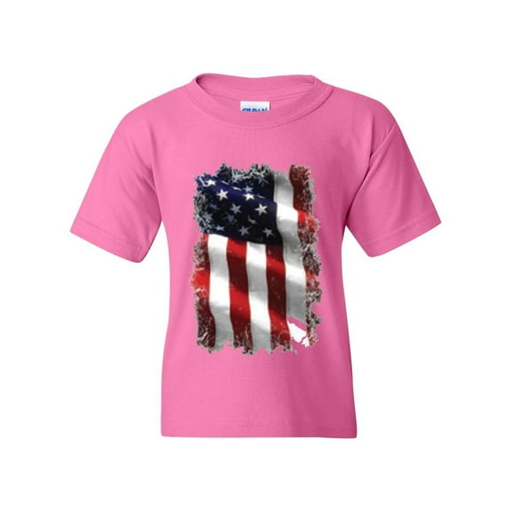 Artix - Big Girls T-Shirts and Tank Tops - American Flag 4th of July
