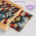 thumbnail image 4 of Patriotic Schnauzer Stained Glass Portrait American Flag Acrylic Plaque with Wood Photo Frame Box Miniature Schnauzer Dog Lover Light Box - 01010, 4 of 5