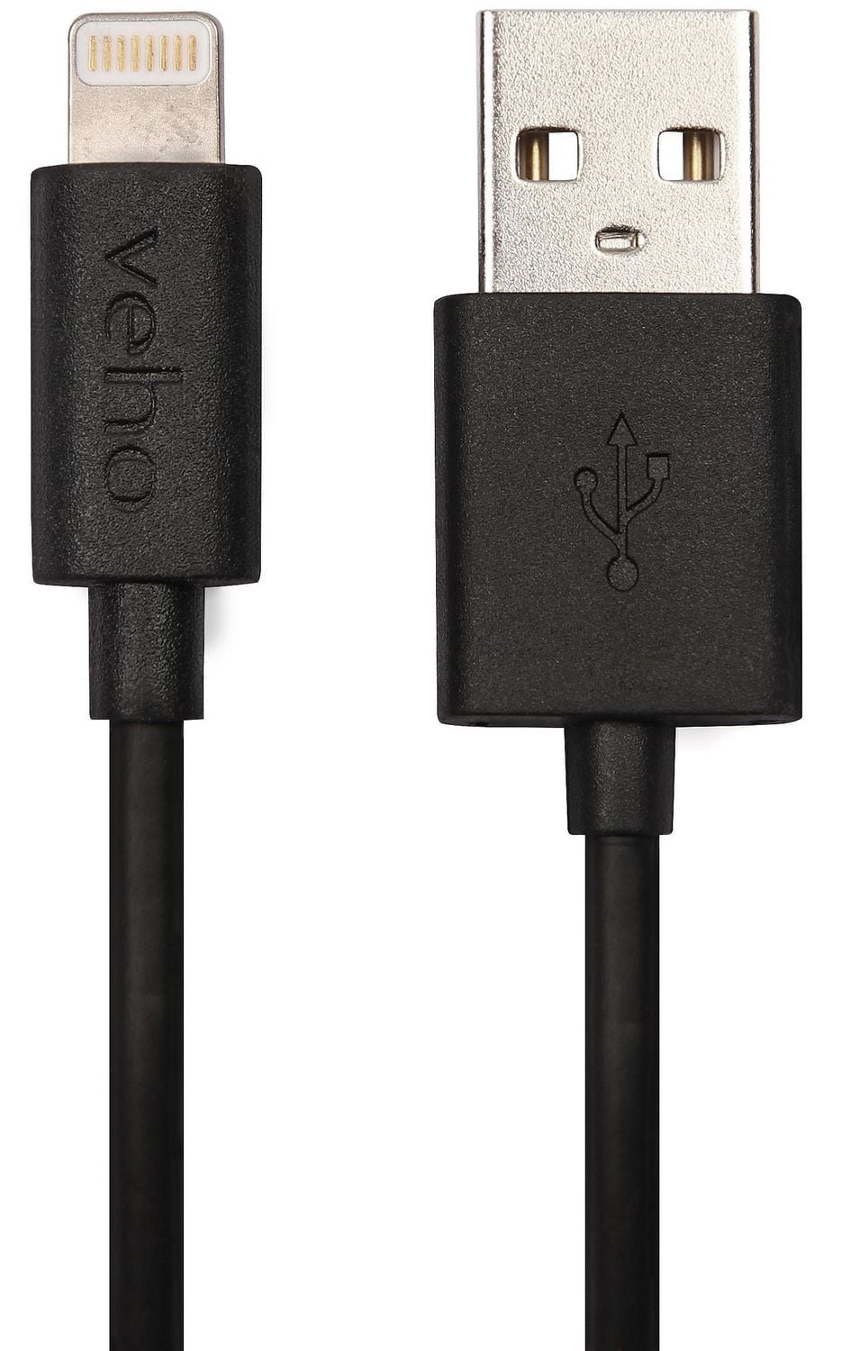 Veho Pebble(TM) Certified MFi Lightning to USB Charge & Sync Cable, 3.3ft - Black