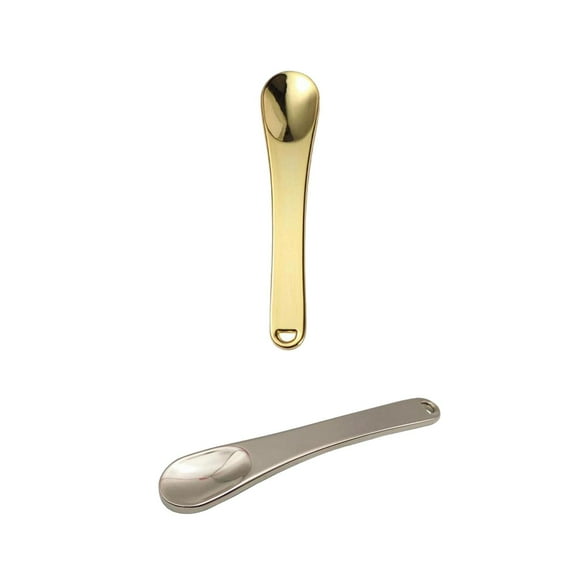 Paquete de 2 s de maquillaje en miniatura para cosméticos, muestras, viajes, belleza Colco Espátula de maquillaje cosmético