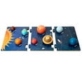 thumbnail image 2 of 1 Set Wooden Space Toy Cartoon Planet Match Toy Kids Planet Puzzle Plaything Educational Toy, 2 of 8