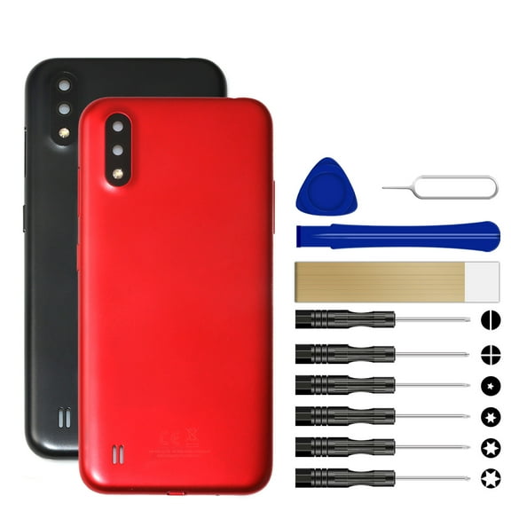 For Tracfone Samsung Galaxy A01 SM-S111DL Replacement Back Battery Cover Tool Black