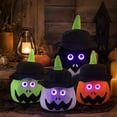 thumbnail image 6 of Light Up Halloween Bucket with Soft Plush Pumpkin Design, Halloween Candy Bucket for Student Trick-Or-Treating, Halloween Baskets for Student with Handle for Halloween Party, 6 of 7