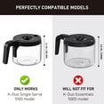 thumbnail image 2 of Jarra de café de vidrio de repuesto para 12 tazas para Keurig K-Duo 5100, 2 of 7