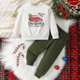 thumbnail image 2 of Linfrsh Toddler Baby Boy Outfits Cute Sweatshirt Top and Pant Set Infant Long Sleeve Clothes Fall Winter Clothes, 2 of 6