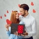 thumbnail image 1 of Decoraciones de San Valentín, regalos de San Valentín, adornos de San Valentín, joyero con tapa abatible, caja de embalaje para joyas con rosa eterna, cajas de regalo para el día de San Valentín., 1 of 5