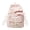 Purple, variant on Ombre Gingham Pattern Daypack, Bow Decor Polyester Campus Bookbag, Lightweight Shoulder Bag for Daily Errands Shopping, 17.72 Inch (Pink)