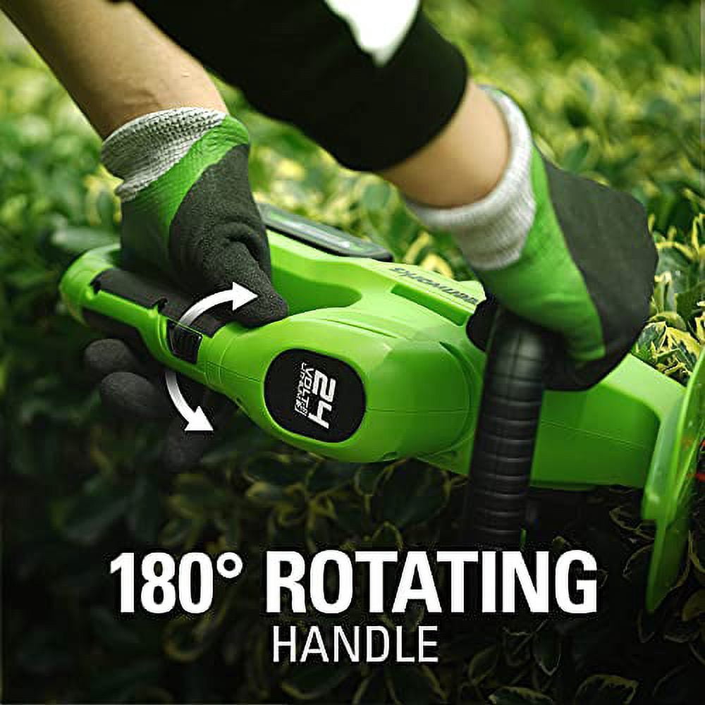 Greenworks 24V 22" Hedge Trimmer with 1.5Ah Battery & Charger 2205402