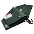 thumbnail image 6 of FORMRS Travel Umbrella Folding Auto Open Close Windproof Rain UV Protection, Green Christmas Hats, 6 of 8