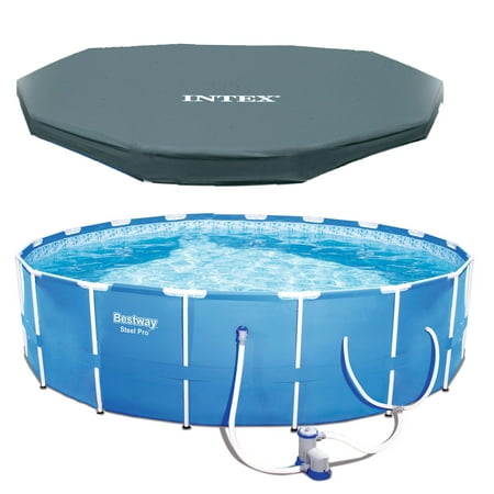 Bestway Steel Pro 12ft x 30in Frame Above Ground Pool Set with Pump and (Best Way To Enlarge Penis)