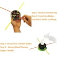 thumbnail image 6 of Weed Eater Blade Replacement Flexible Line Blades Head Durability When Cutting Grass 60 Pack, 6 of 7