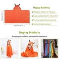 thumbnail image 3 of Toallas de baño de animales con capucha para bebé, albornoz de playa para natación grande, ultra suave, regalo de ducha perfecto para niños de 0 a 5 años - Naranja-Naranja- Sailing Electrónica, 3 of 5
