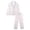 style 3, variant on NIPAXO Girls Pajamas Set Long Sleeve Button-Down Top and Pants Silk Satin with Cute Pink Bows Print Sleepwear for Kids