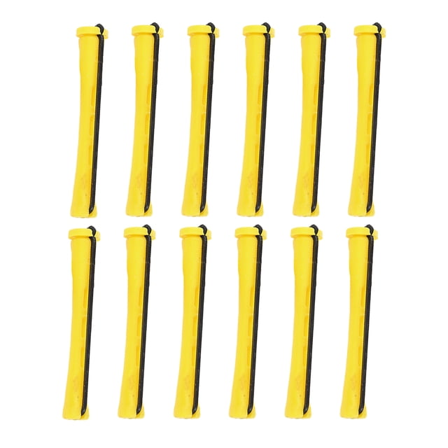 Paquete de 406 Rizador de cabello Servicio prolongado Operación de estilo tonto Colores surtidos Peluquería Diseño único para cabello corto Cuidado del cabello 0.7 cm 6 amarillo 12 artículos Seitruly CE011432-11B
