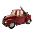 thumbnail image 4 of Victory Creative Santa in Truck Lighted Musical Water Globe Spinner 6" H x 11.25" with Swirling Glitter Battery Operated, Timer & USB, 4 of 7