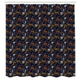 thumbnail image 3 of Ambesonne Lemur Shower Curtain, Tiger Leopard Chains Exotic, 69"Wx75"L, Apricot Dark Navy Blue, 3 of 5