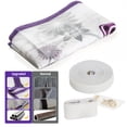 thumbnail image 5 of Magnetic Thermal Insulated Door Curtain for 38x82 Inch Door, Self-Sealing EVA Draft Stopper for all season Keep Cold Out & Privacy, for Kitchen, Bedroom, Hands Free, Pet & Kid Friendly Purple, 5 of 7
