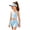 Blue, variant on Girl's Active Set Tank Top with Short Set Tennis Clothes(Pink,4-5 Years)