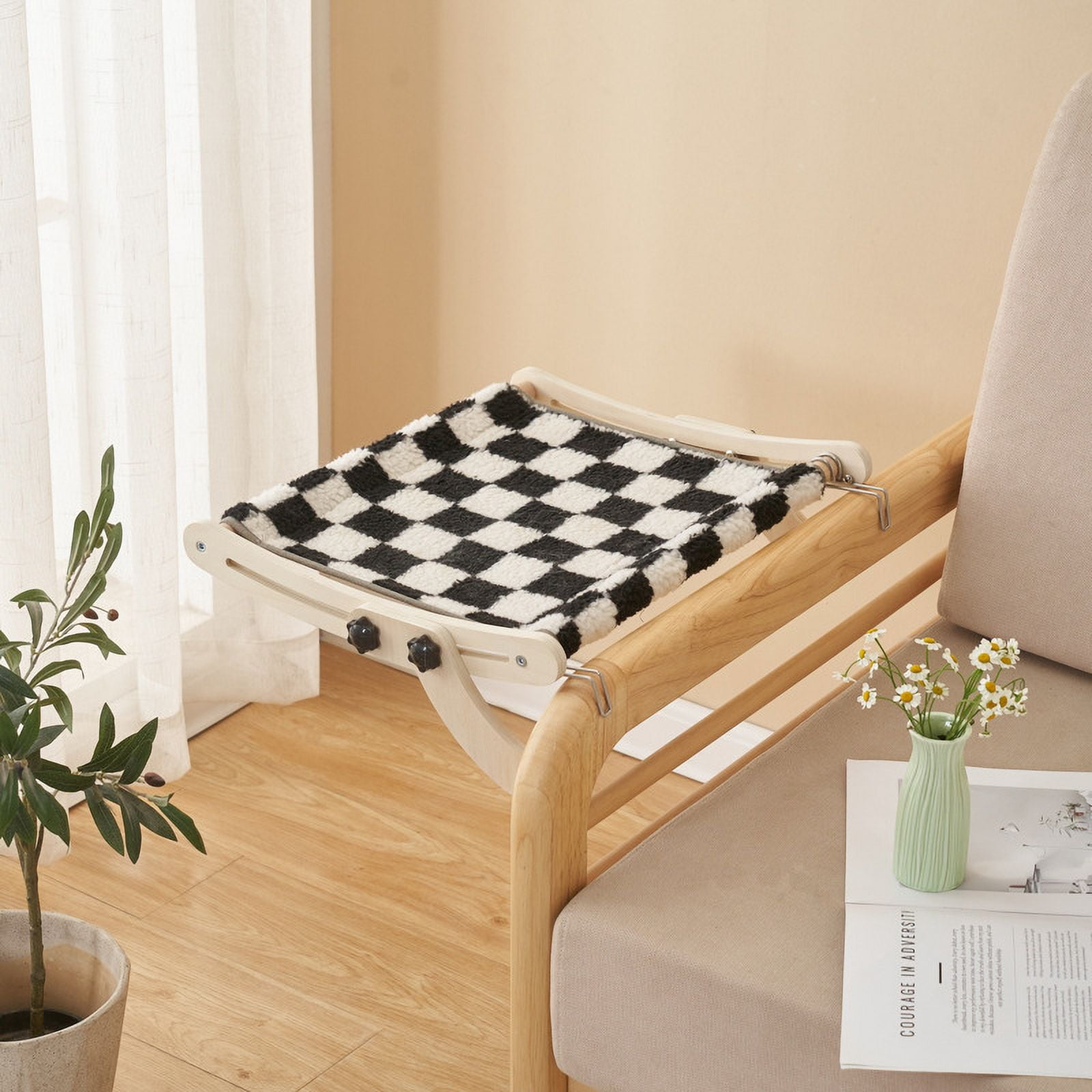 Cat Hammocks for Window,Pet Resting Seat Safety Cat Window Perch,Providing All-Around Sunbath,Space Saving