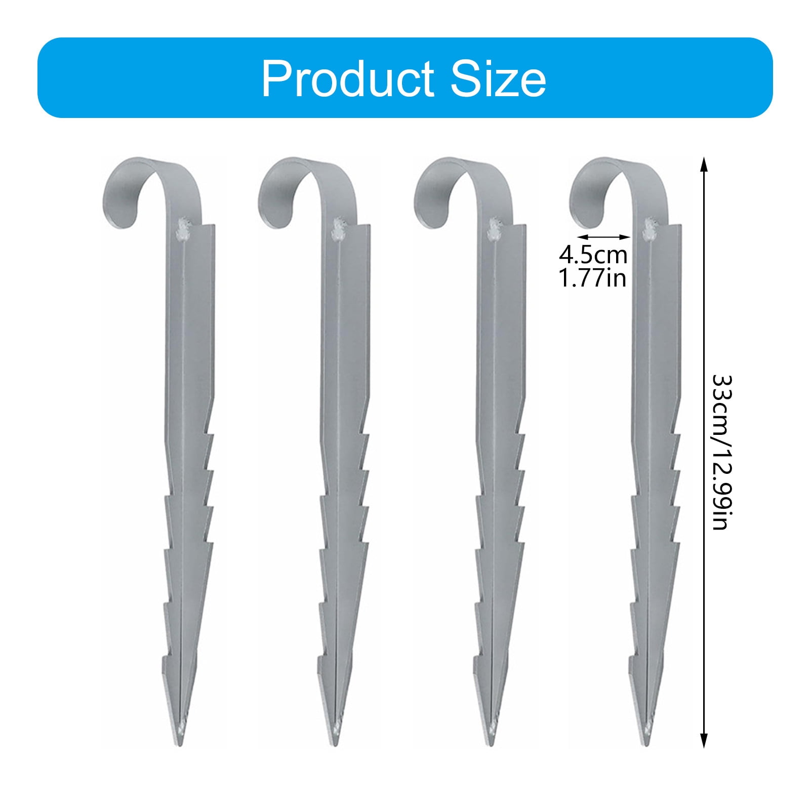 4Pcs Metal Tent Trampoline Ground Stake Fixing Anchors Garden Landscape Anchoring Stakes Fixing Anchors Enduring