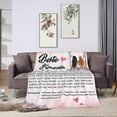 thumbnail image 2 of LHSHID Birthday Gift for My Best Friend Sisters Blanket Flannel Soft and Comfortable Anti static Bed Sofa Blanket 60x80in, 2 of 5