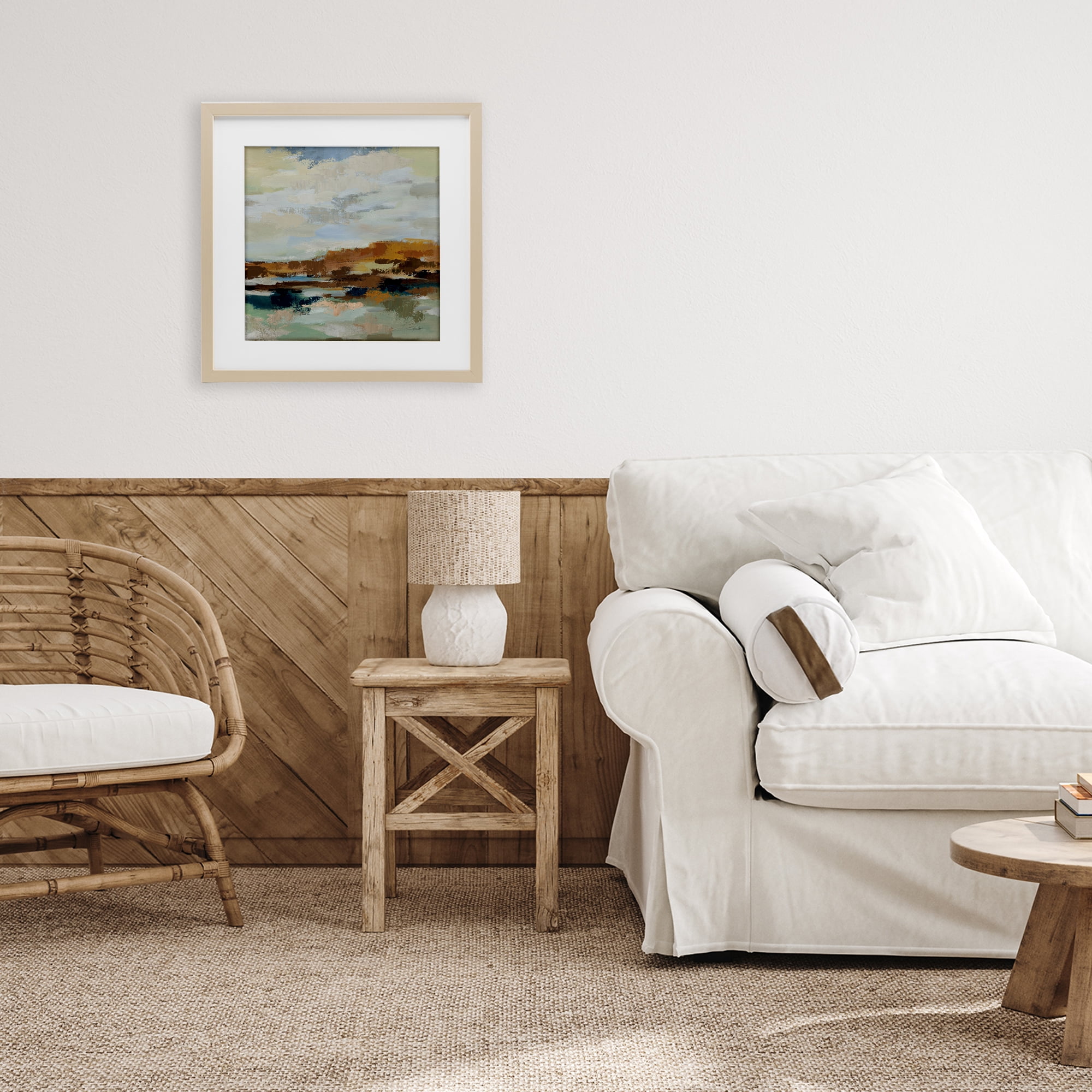 Stupell Industries American West Distortion Birch Framed Print Under Glass, design by Silvia Vassileva